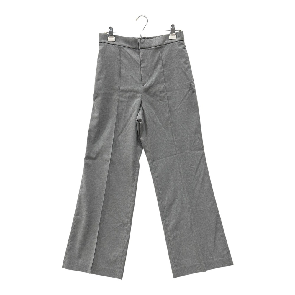 Uniqlo M Wide Leg Pants Gray Stretch Trousers Capsule Womens Medium 29"W